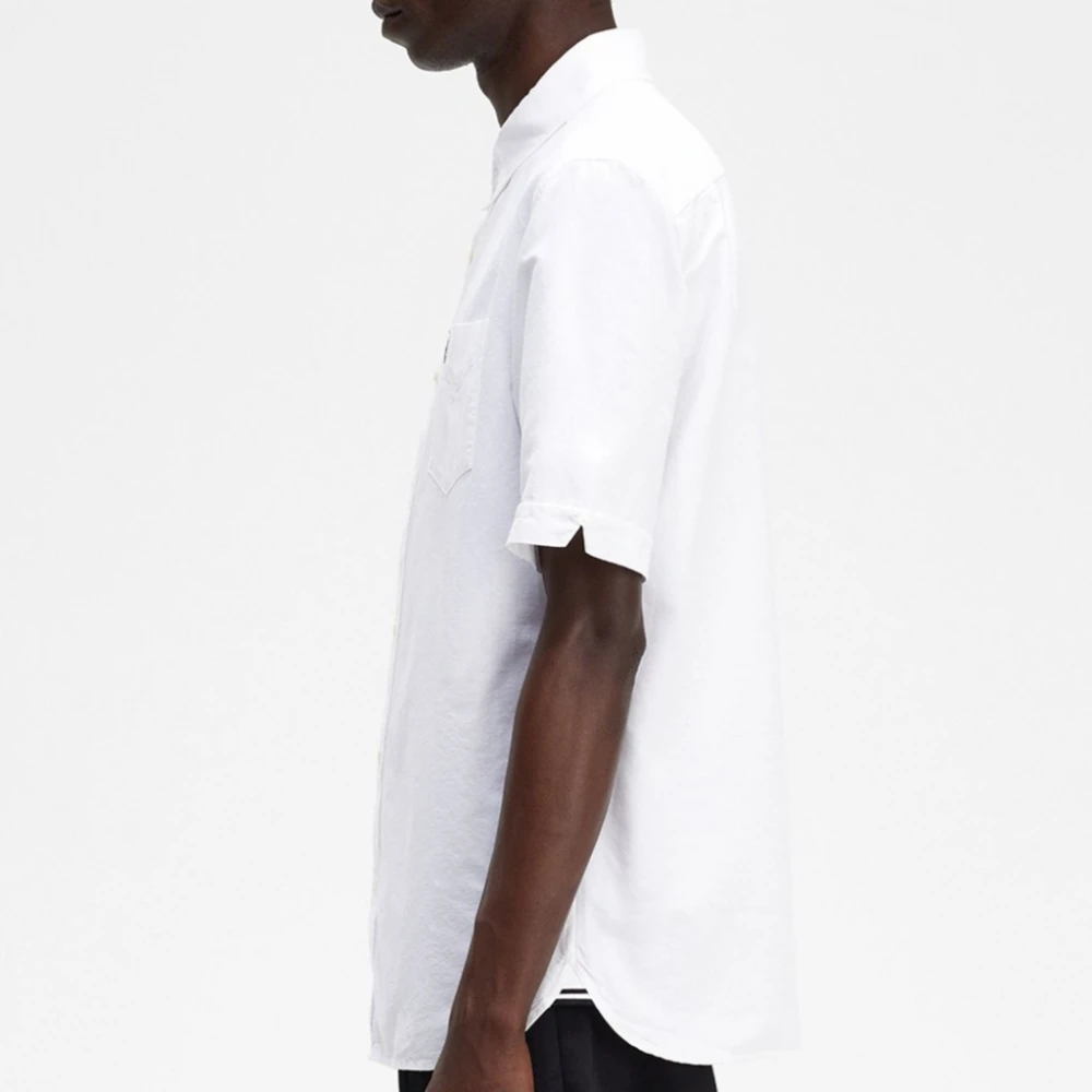 Fred Perry Oxford Overhemd voor Mannen White Heren