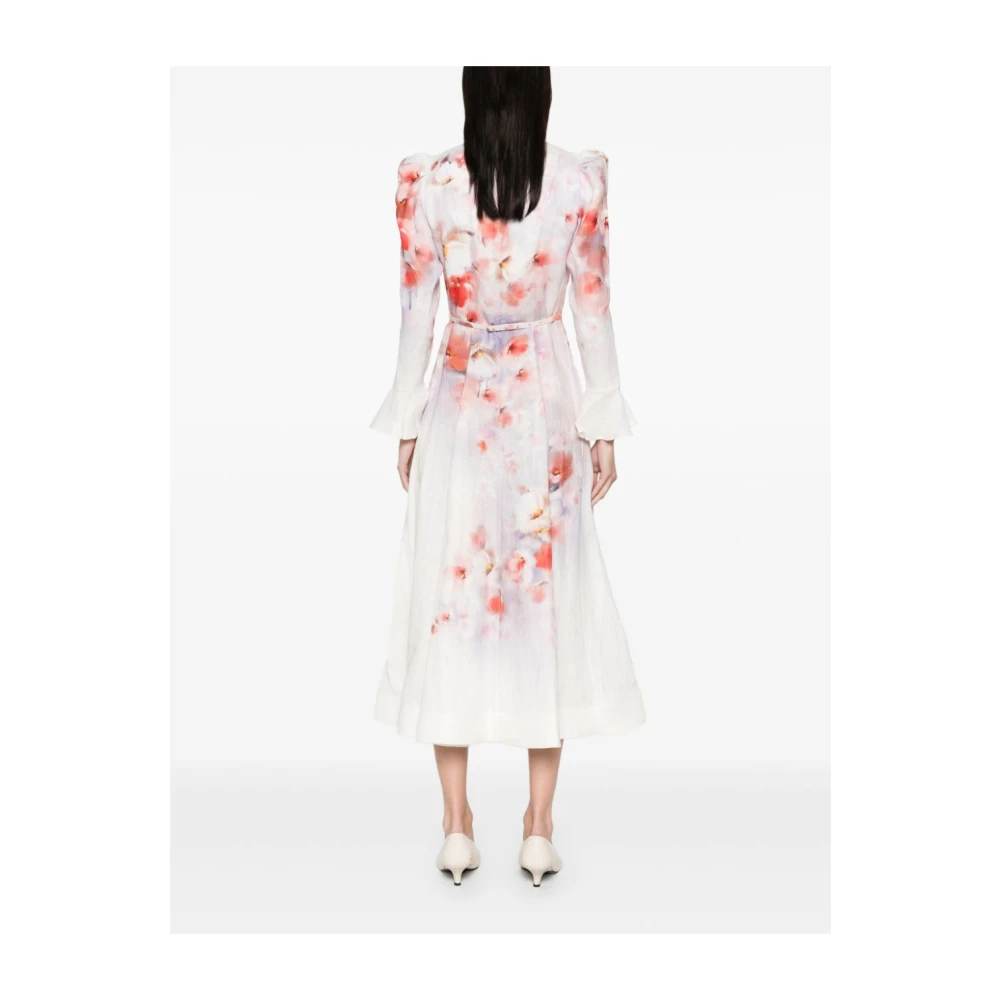 Zimmermann Elegante Rode Jurk voor Vrouwen White Dames