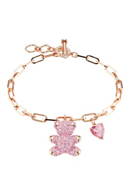 womenand-39-s-link-bracelet-bear-pink-teddy-5642978