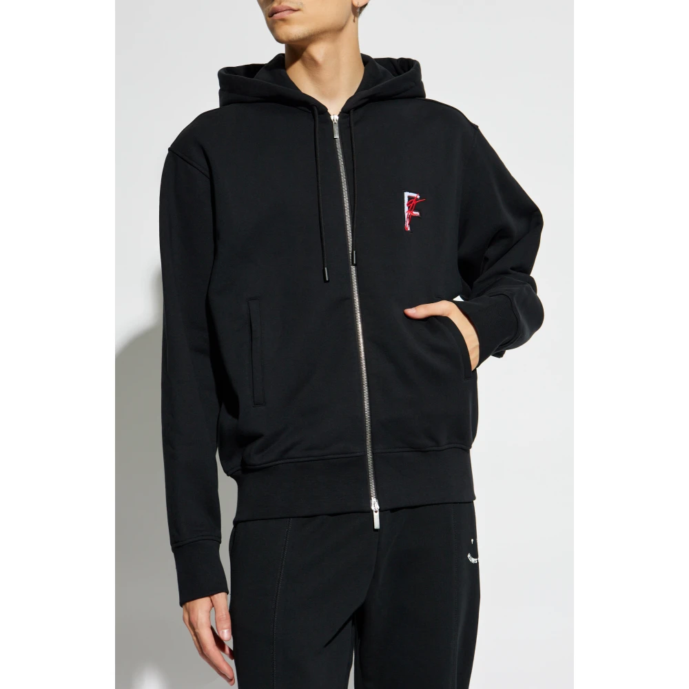 Salvatore Ferragamo Zip-up sweatshirt Black Heren