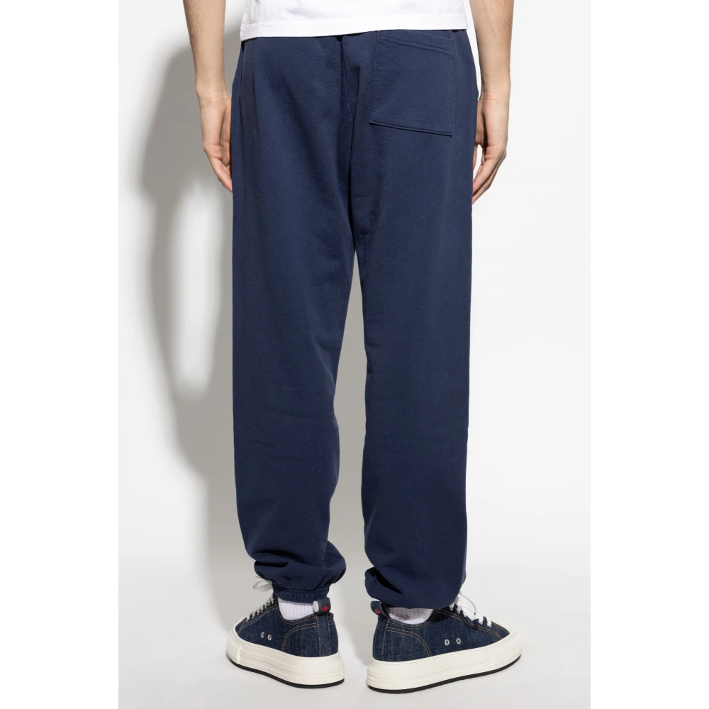 Sporty & Rich Sweatpants met logo Blue Heren