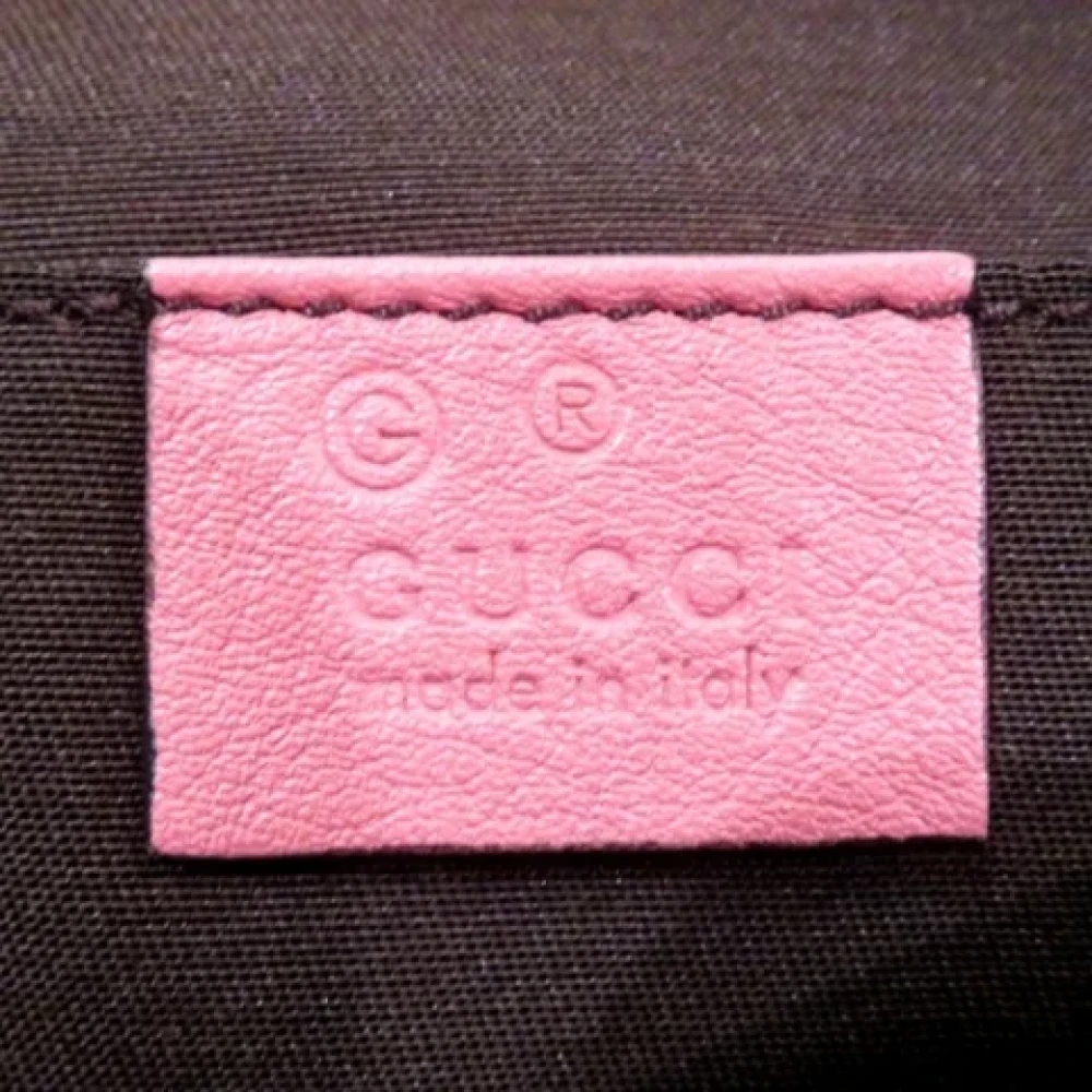 Gucci Vintage Pre-owned Leather gucci-bags Pink Dames