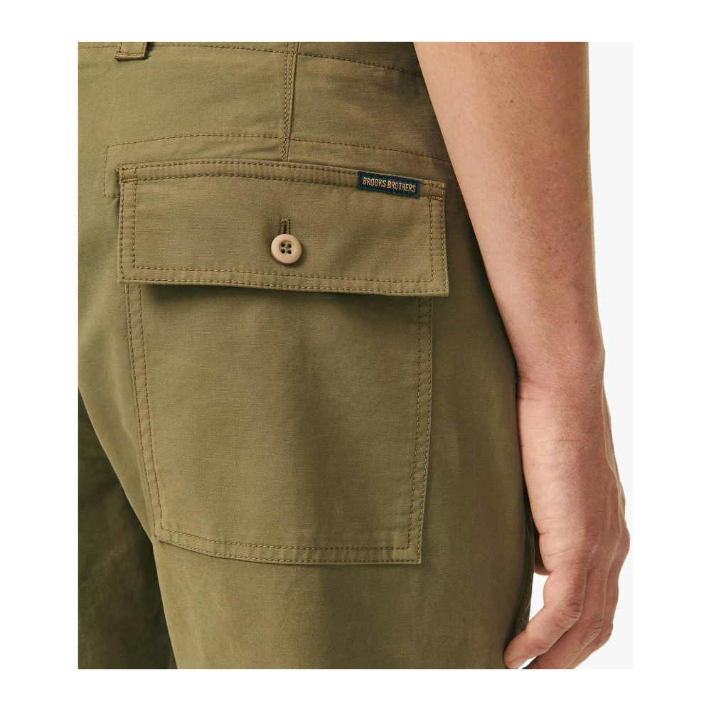 Brooks Brothers Slim Fit Utility Broek Green Heren