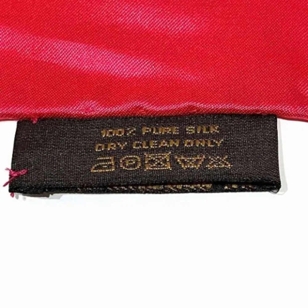 Louis Vuitton Vintage Pre-owned Silk scarves Pink Dames