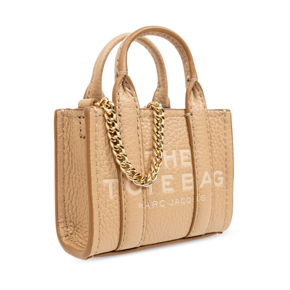 Marc Jacobs Sleutelhanger met logo Beige Dames