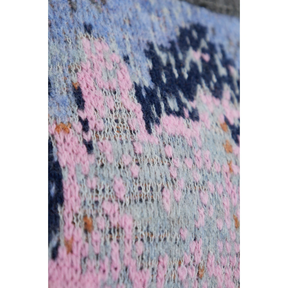 Munthe Vest met wollen afwerking Blue Dames