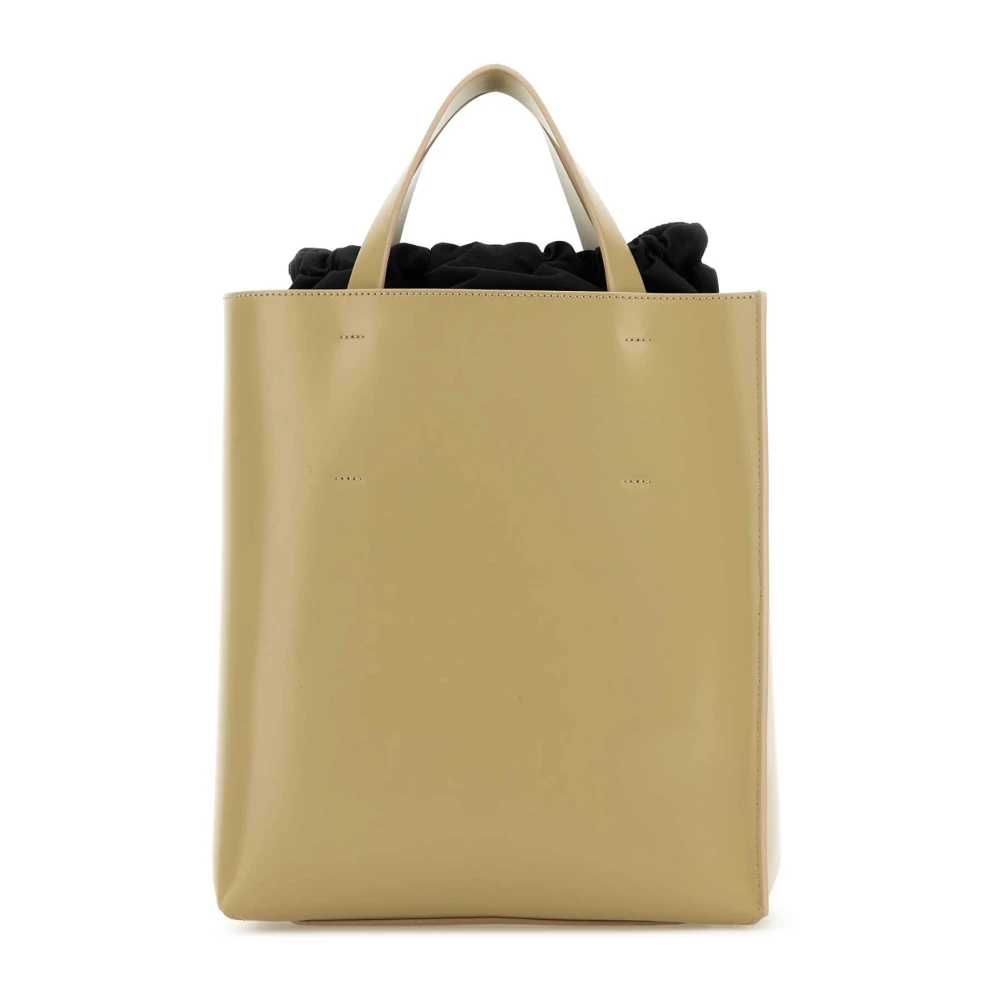 Marni Khaki leren kleine handtas Green Dames