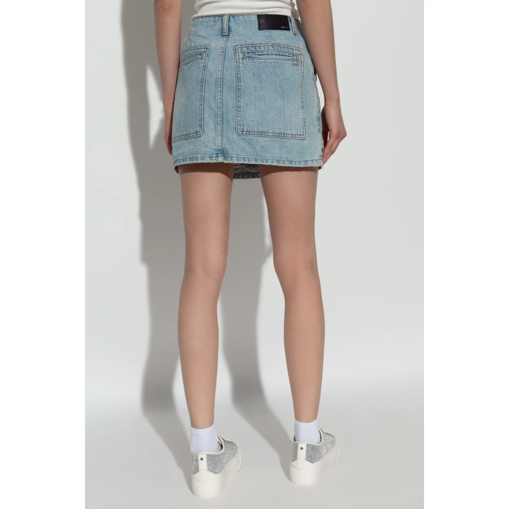 Amiri Denim rok Blue Dames