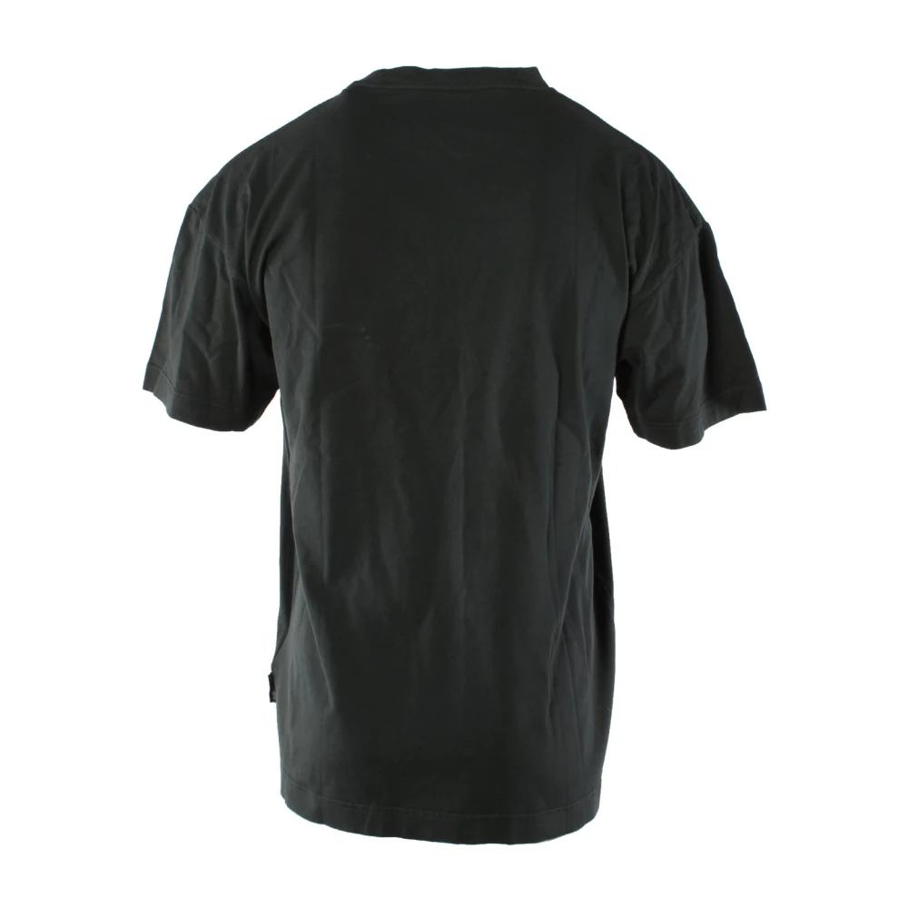 Palm Angels Iconisch Logo Grijs Katoenen T-shirt Gray Heren