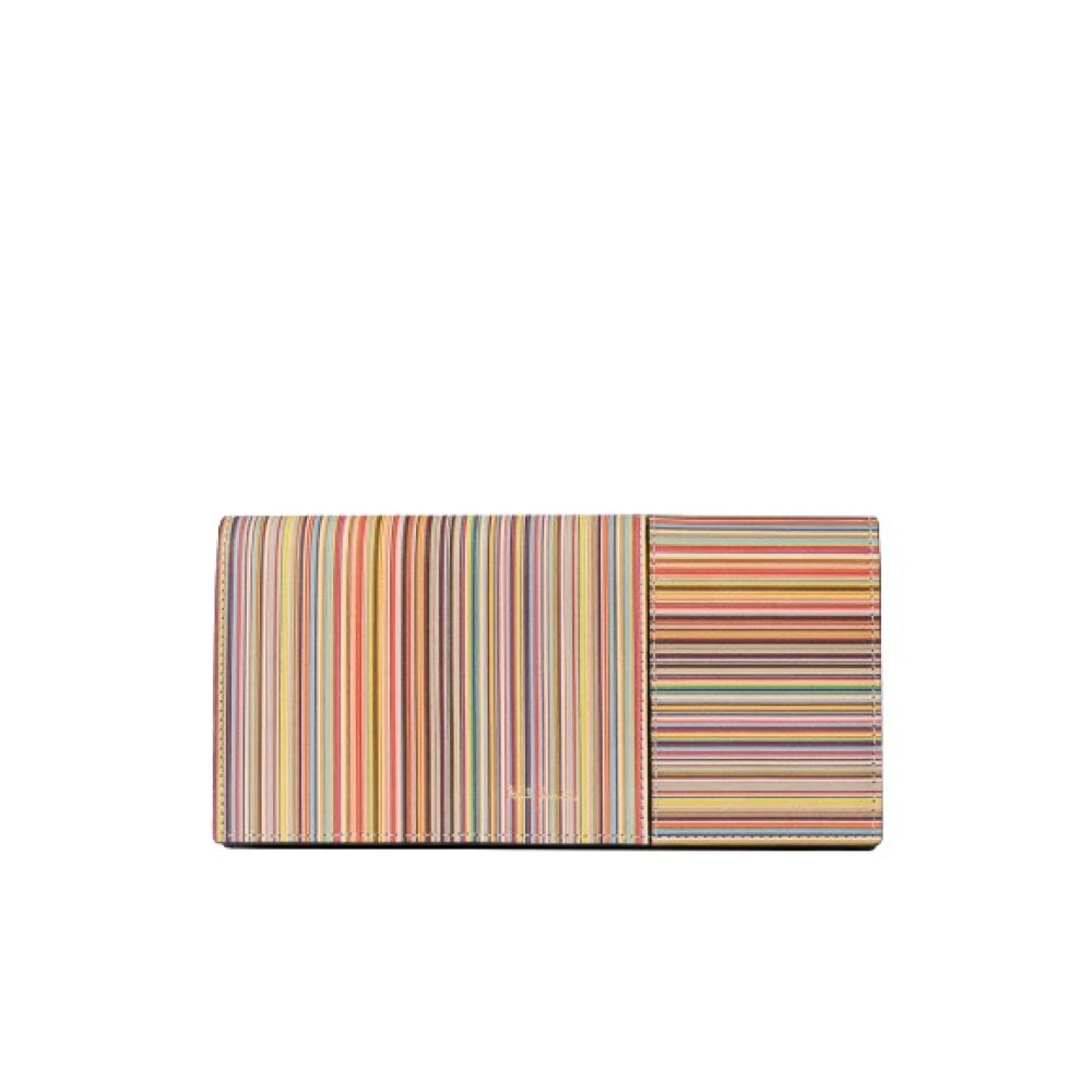 PS By Paul Smith Signature Stripe Tri-Fold Portemonnee Multicolor Dames