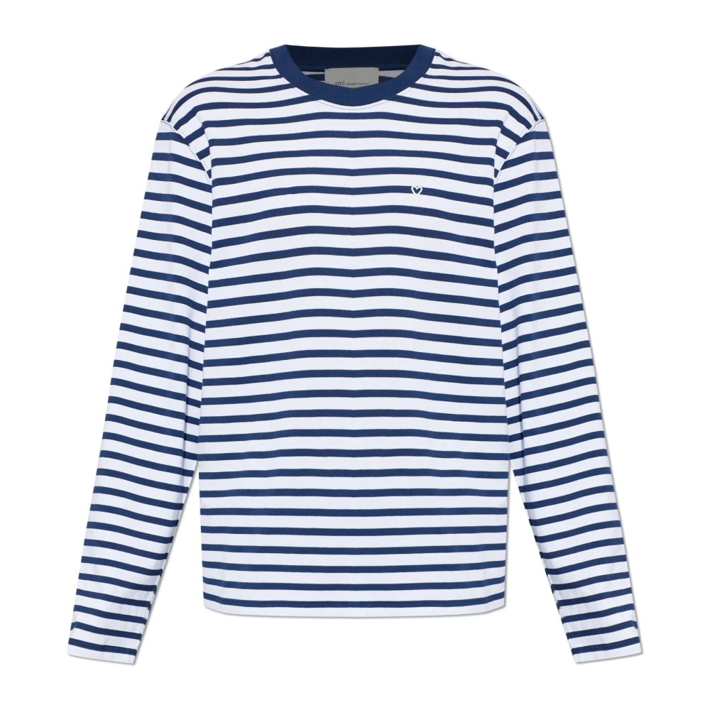 Ami Paris Uomo Blu Top, S, New,