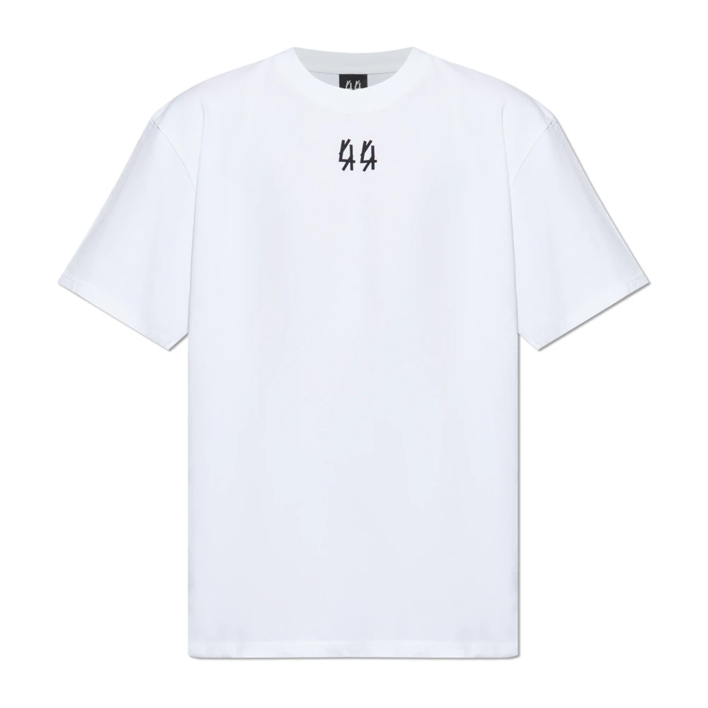 44 Label Group Men's White T-Shirts, M, T-Shirt With Logo