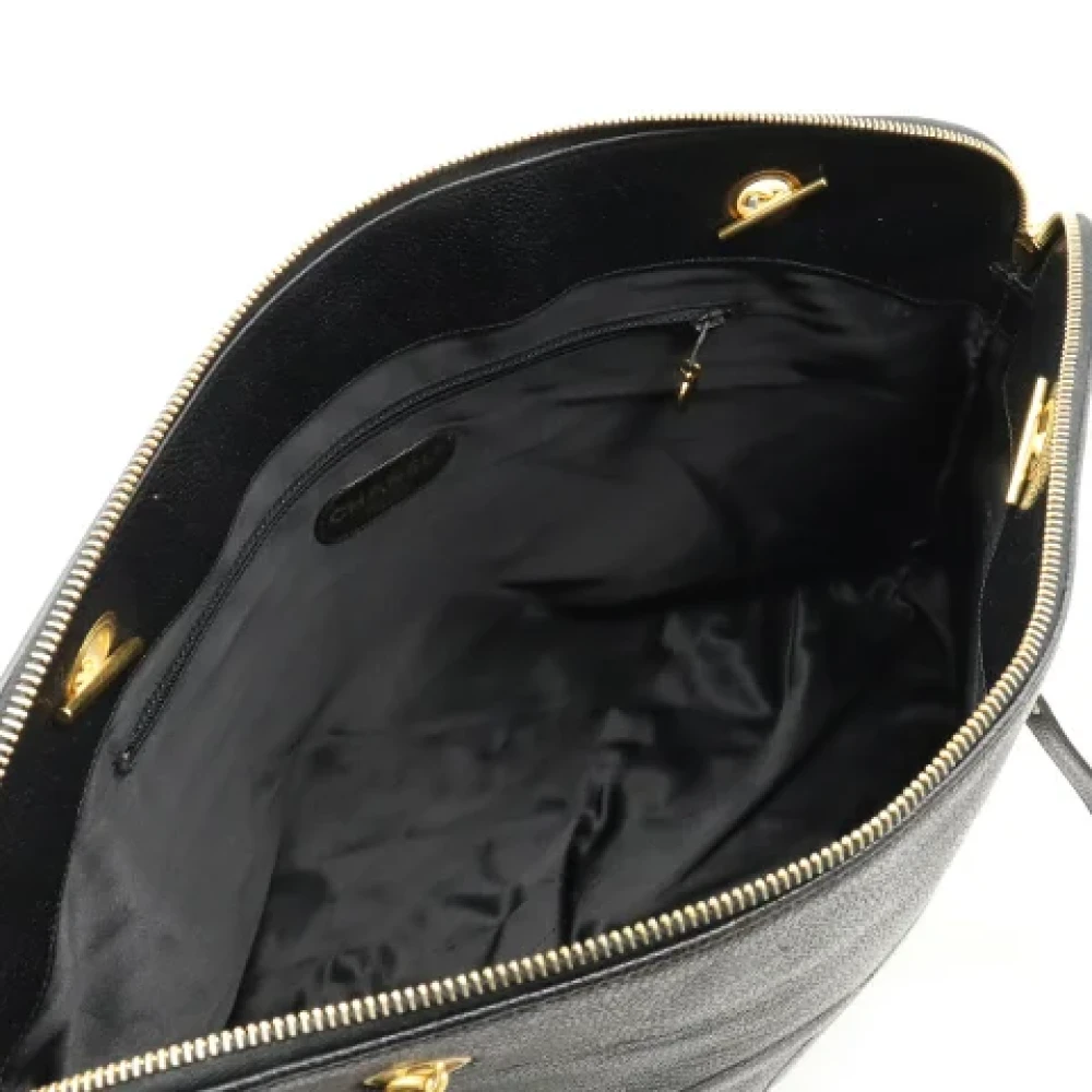 Chanel Vintage Pre-owned Leather chanel-bags Black Dames