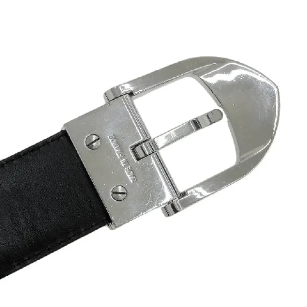 Louis Vuitton Vintage Pre-owned Leather belts Black Dames