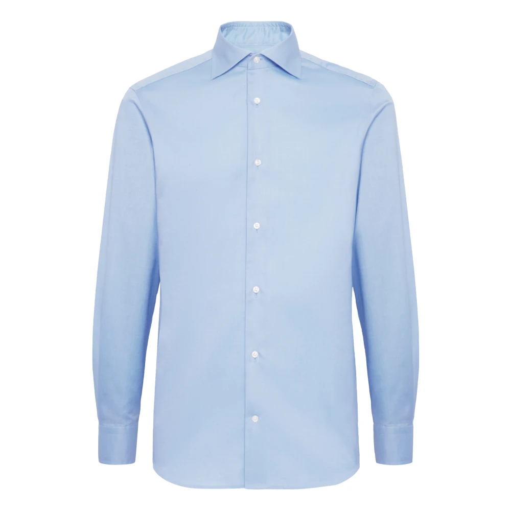 Boggi Milano Homme Bleu Chemises, Taille: 2XL Chemise En Twill De Coton Slim Fit Infroissable Ultimate