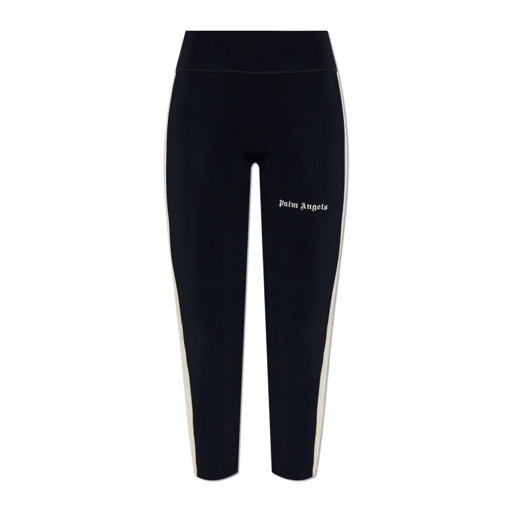 Palm Angels Logo Leggings Black Dames