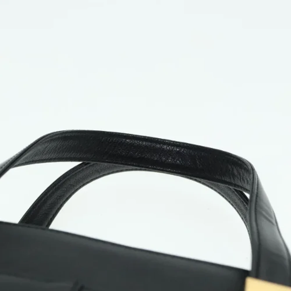 Burberry Vintage Pre-owned Leather handbags Black Dames