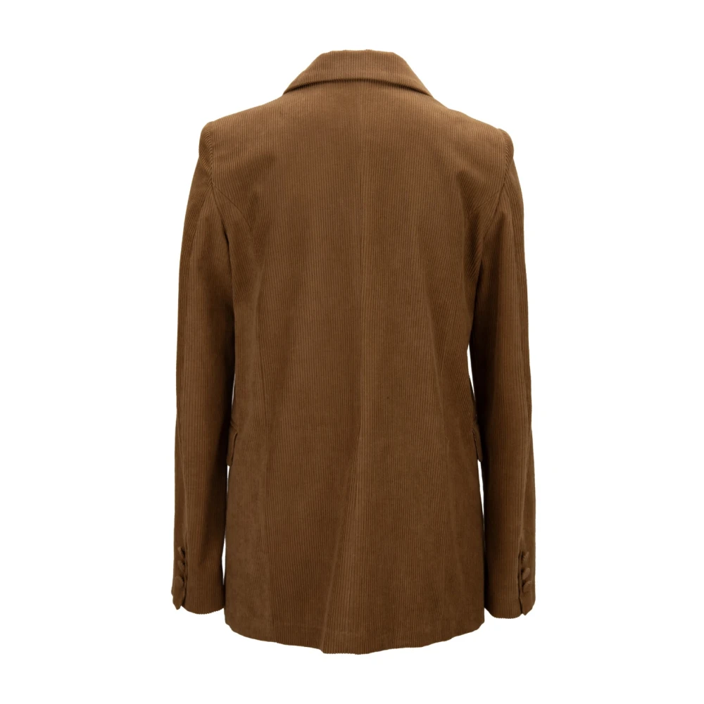 Aniye By Katoenen knoopblazer Brown Dames