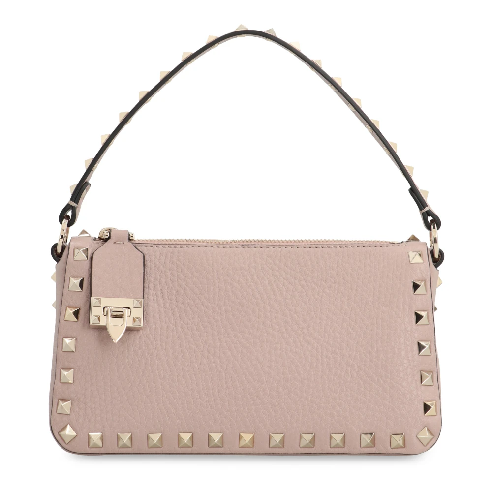 Valentino Rockstud Leren Crossbody Tas Pink Dames