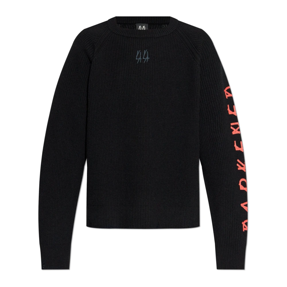 44 Label Group Trui met ronde hals Black Heren