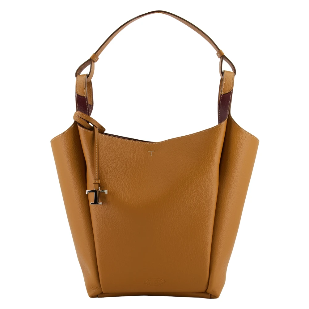 TOD'S Bruin leren bucket bag Brown Dames