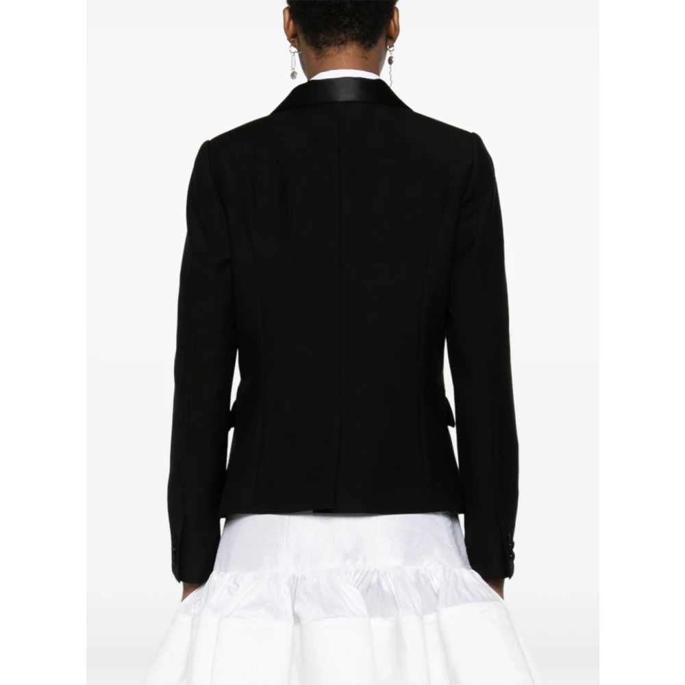 Noir Kei Ninomiya Zwarte Jassen met Unieke Stijl Black Dames