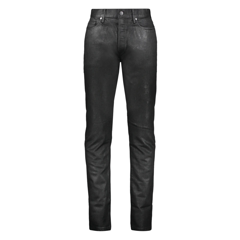 John Elliott Slim Fit Jeans met Metalen Details Black Heren