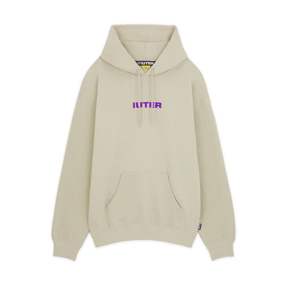 Iuter Katoenen Gebreide Kleding en Sweaters Freedom Hoodie Beige Heren