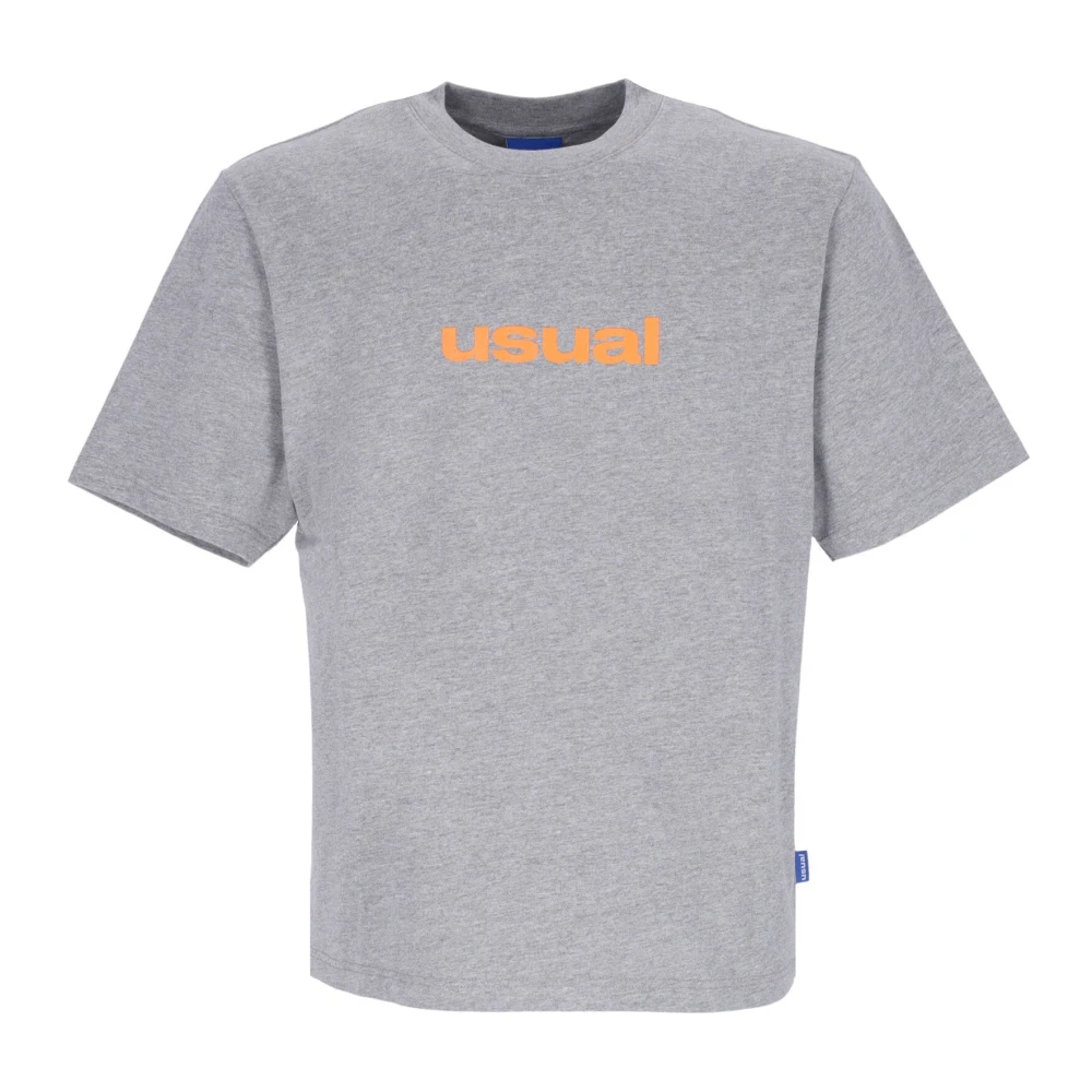Usual Gradient Tee Grey Regular Fit T-shirt Gray Heren