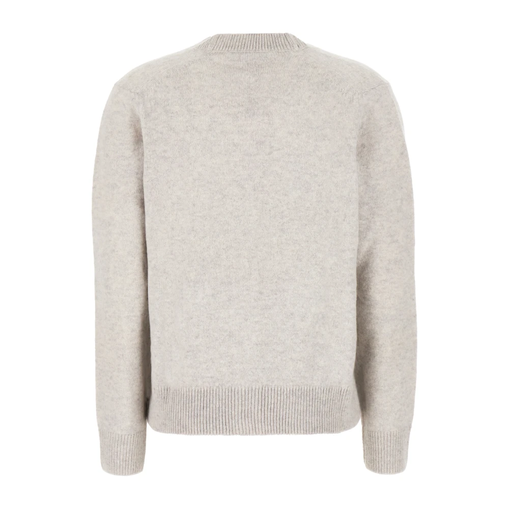 Maison Kitsuné Stijlvolle Gebreide Collectie Gray Heren