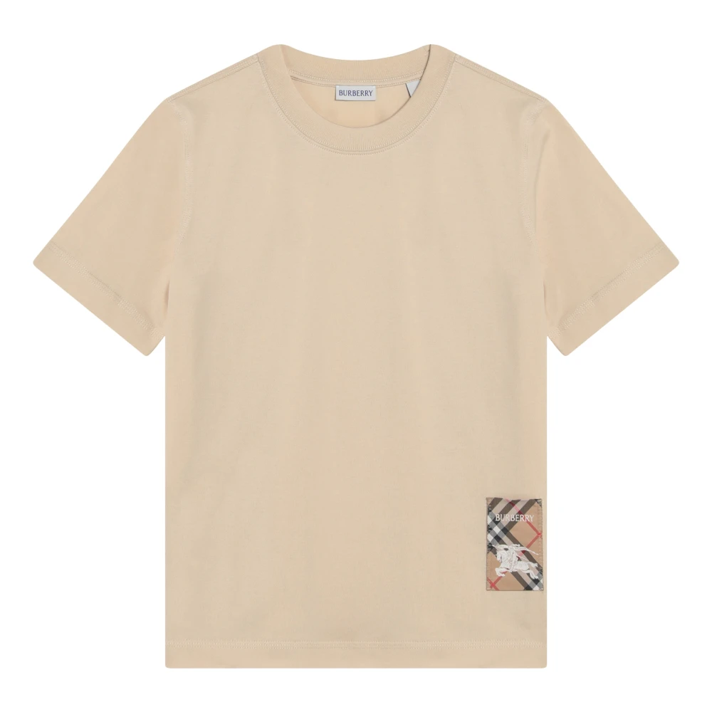 Burberry Korte mouwen ronde hals T-shirt Beige Dames