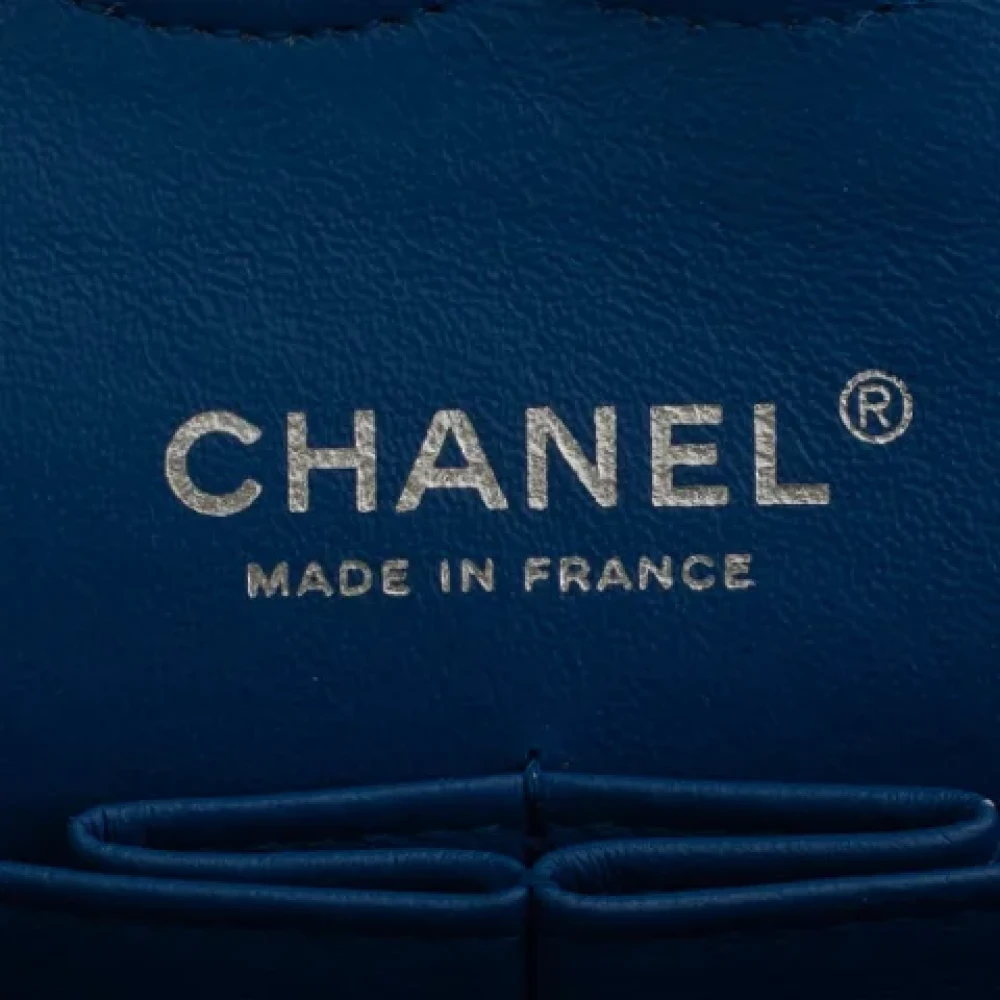 Chanel Vintage Pre-owned Leather chanel-bags Blue Dames
