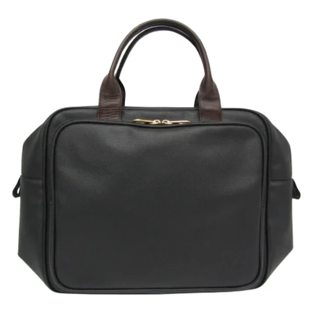 Bottega Veneta Vintage Pre-owned Canvas handbags Black Dames