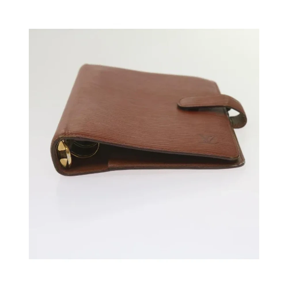 Louis Vuitton Vintage Pre-owned Leather home-office Brown Dames