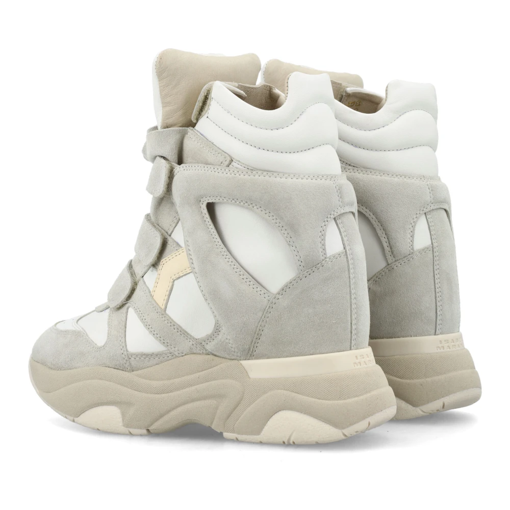 Isabel marant Witte Hoge Top Suède Sneakers White Dames