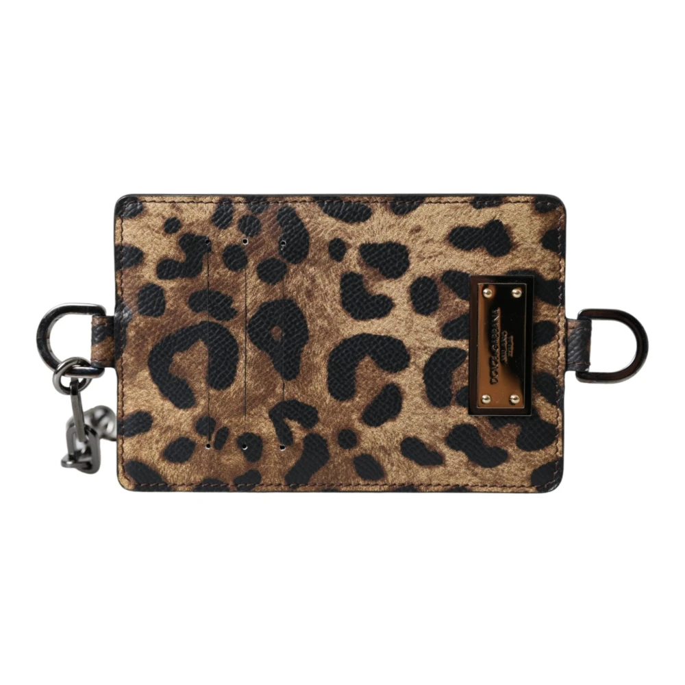 Dolce & Gabbana Luipaardprint Kaarthouder Portemonnee Multicolor Dames