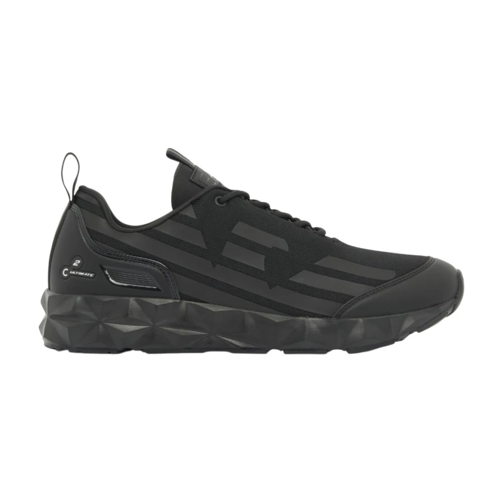 Emporio Armani EA7 Sportieve en veelzijdige sneakers Heren Schoenen Zwart