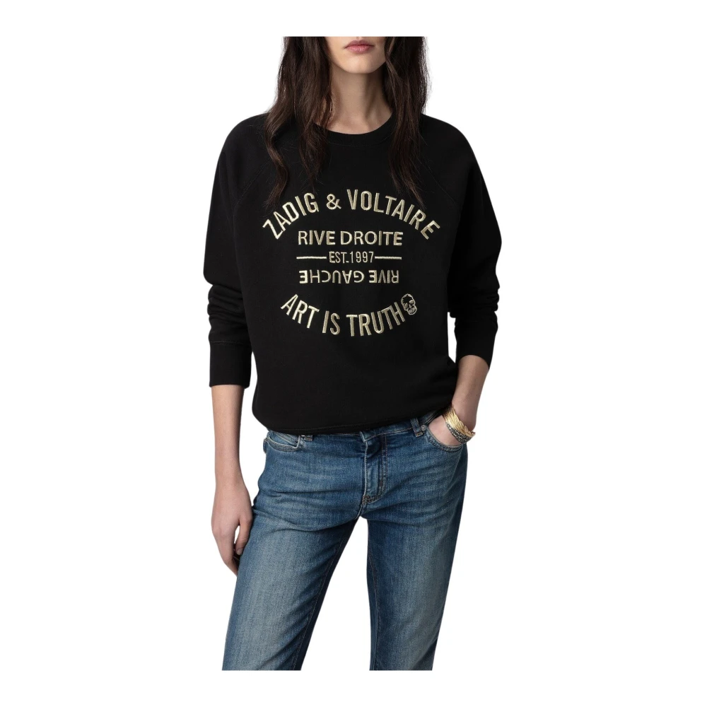 Zadig & Voltaire Geborduurde Sweatshirt Zwart Black Dames