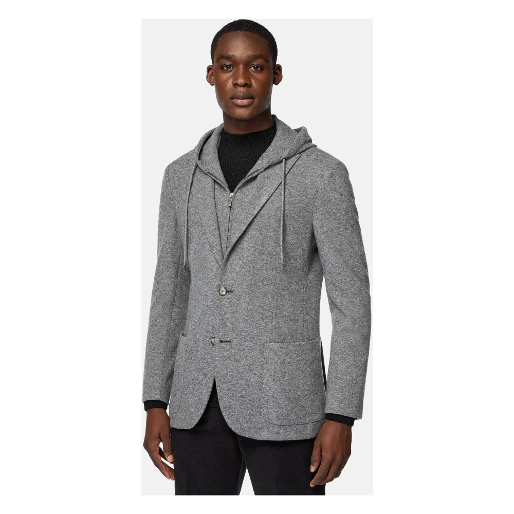 Boggi Milano Madison Sweatshirt Jacket Gray Heren