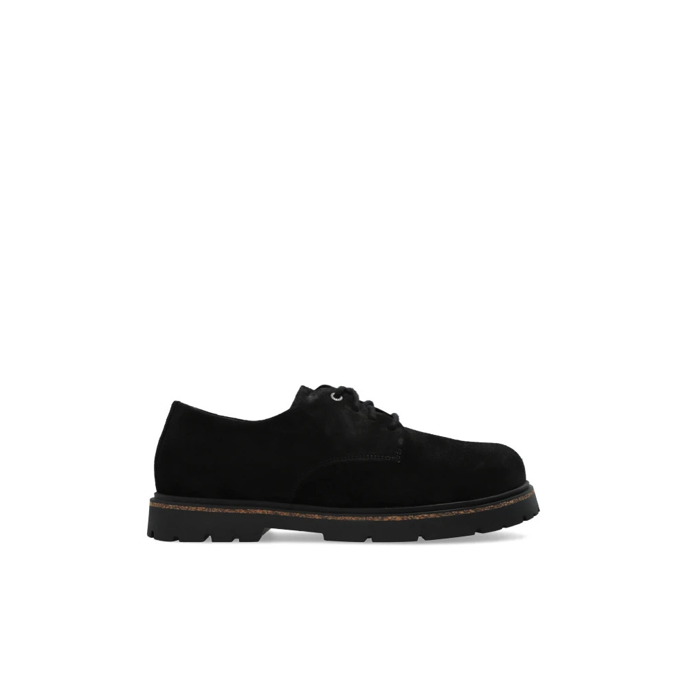 Birkenstock Black Laced Shoes, Male, 7 Uk, Highwood Derby Shoes