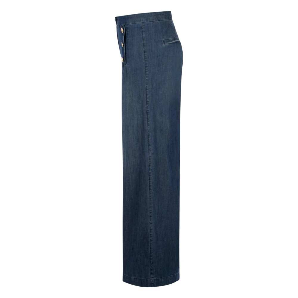 Seductive Zomer Wide Leg Jeans Blue Dames