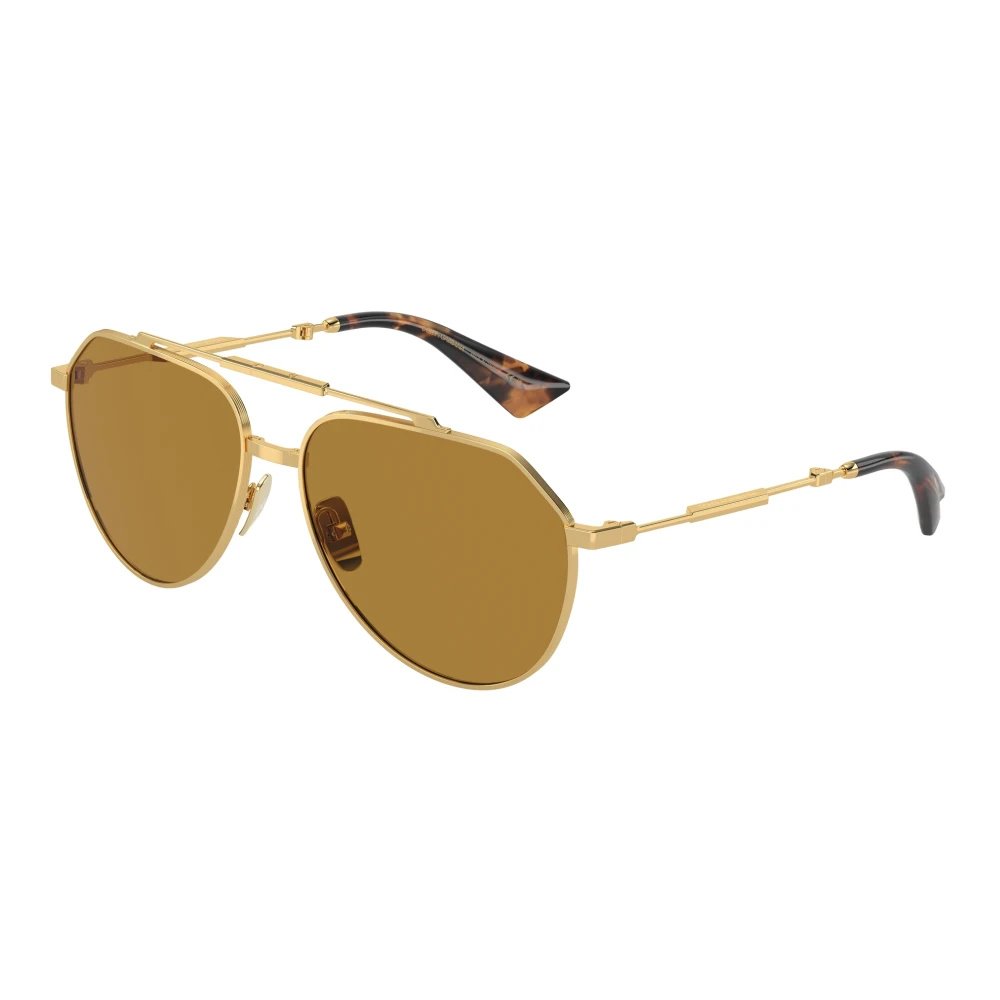 Dolce&Gabbana Man Sunglass DG2302 - Frame color: Gold, Lens color: Brown - Image 3