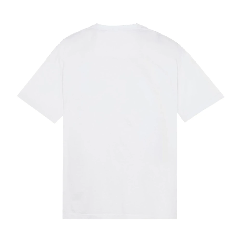 Stone Island Casual Katoenen T-shirt White Heren