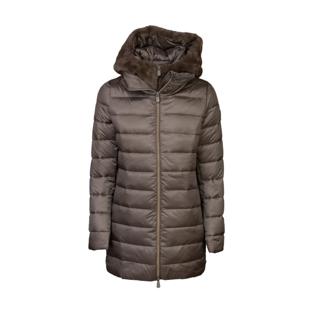 Save The Duck Matilda Gewatteerde Jas met Capuchon Gray Dames