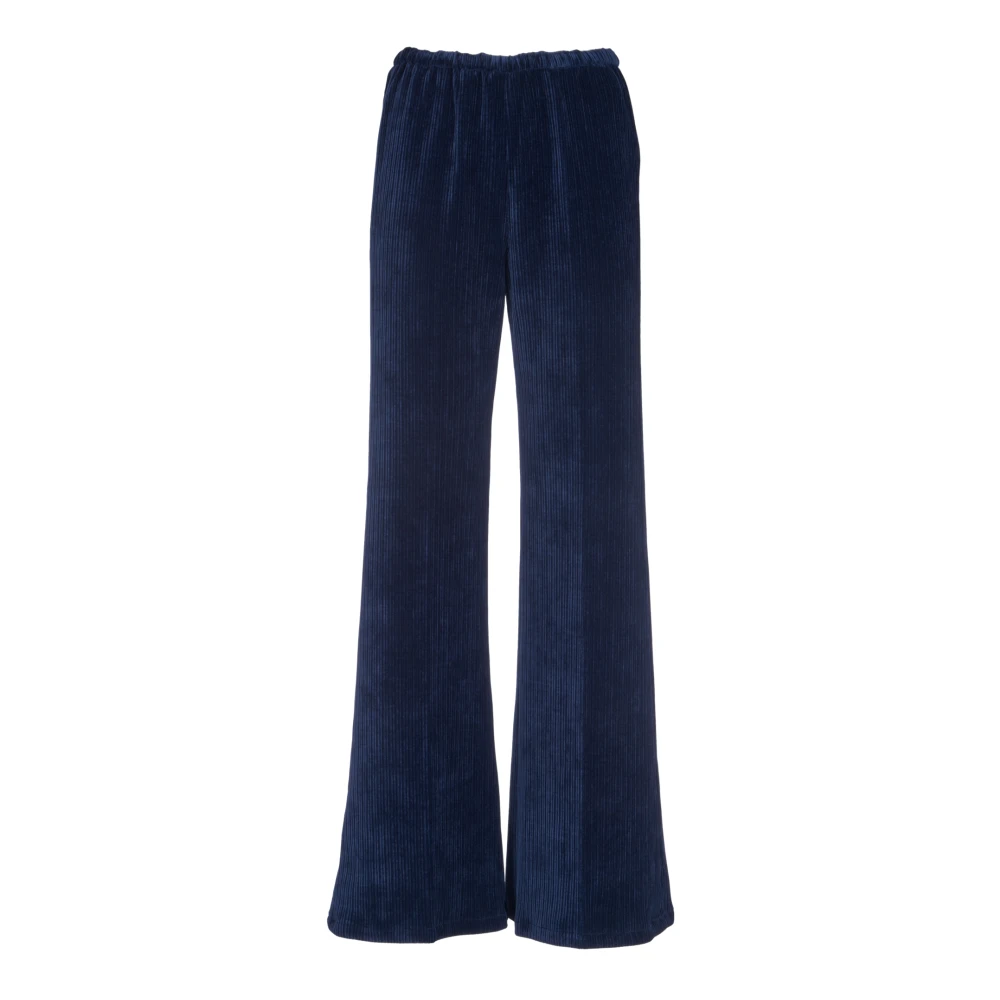 Forte Elegante Wijde Broek Vrouwen Blue Dames