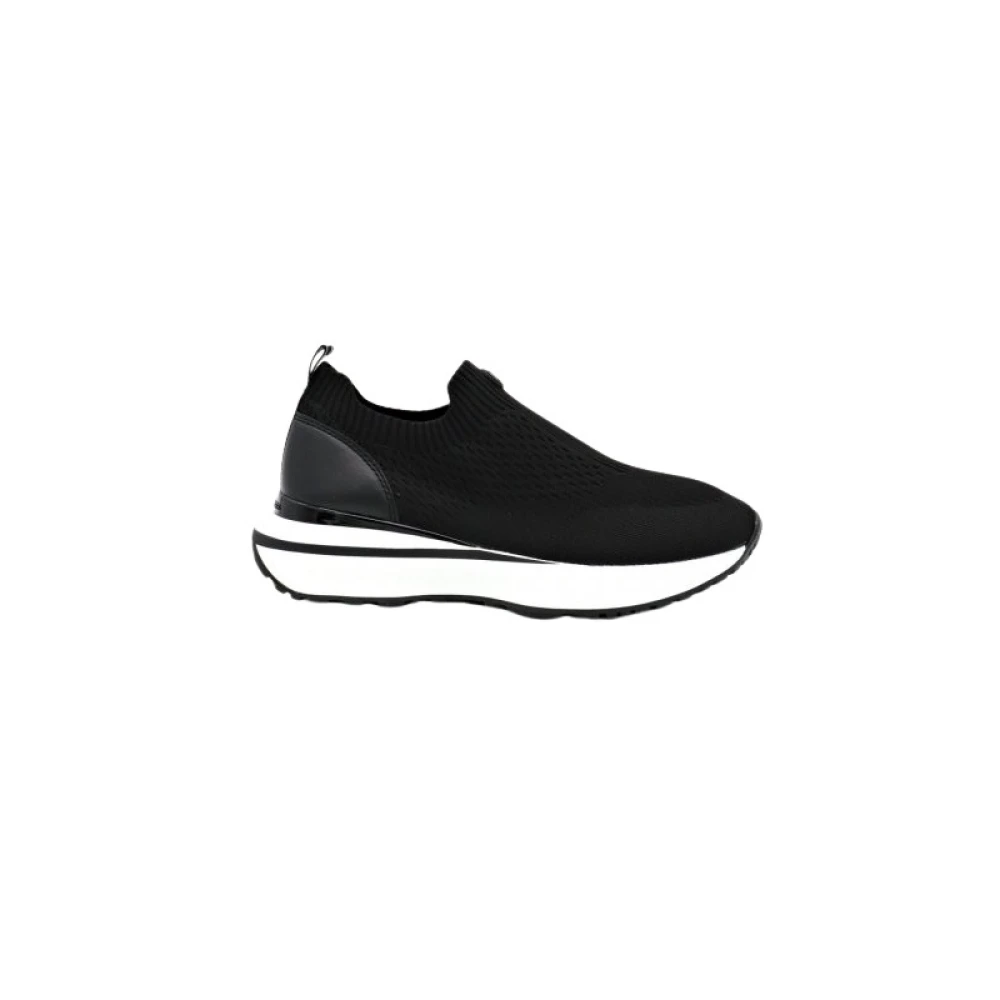 Michael Kors Ari Stretch Knit Slip-On Sneaker Dames Schoenen Zwart