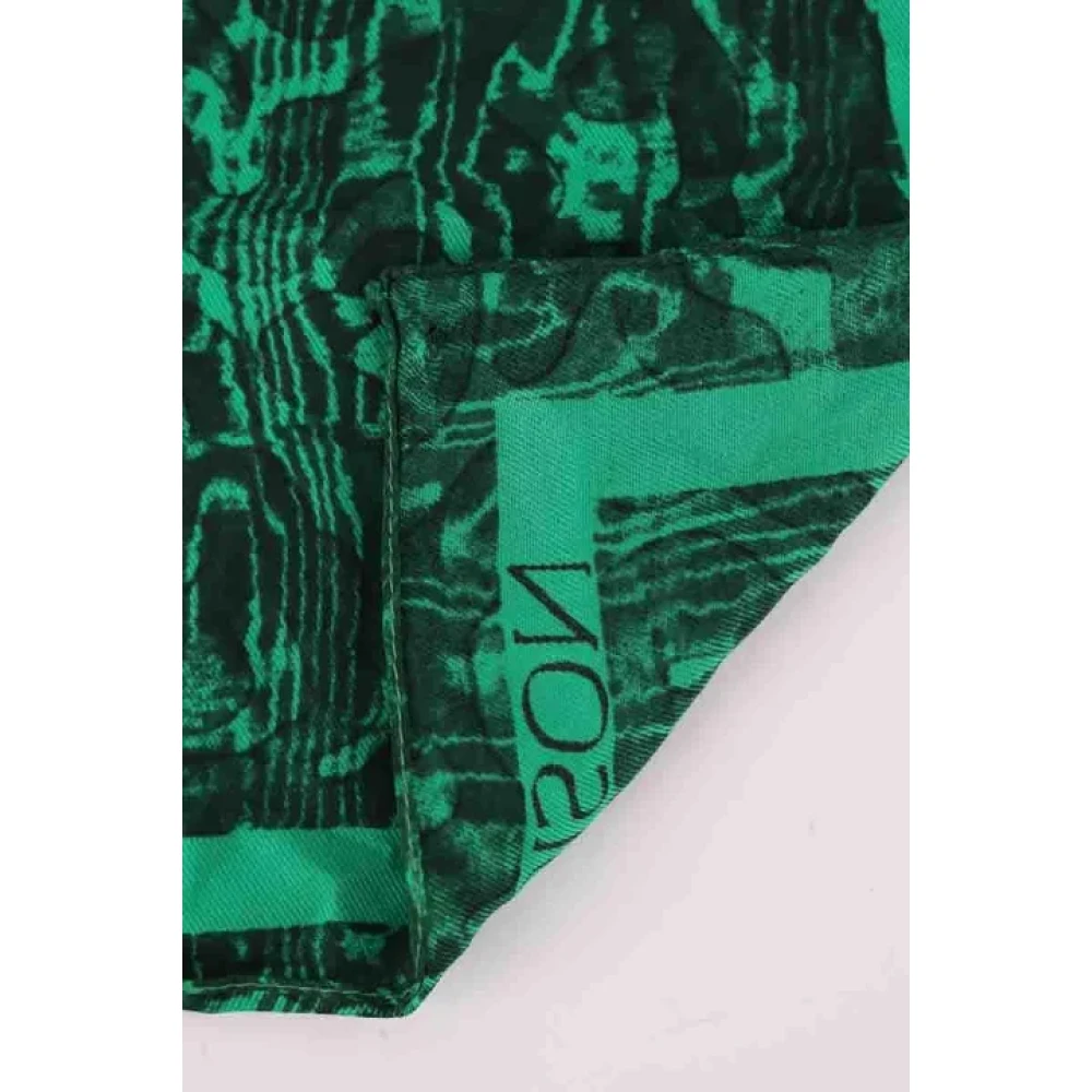 Dior Vintage Pre-owned Silk scarves Green Dames
