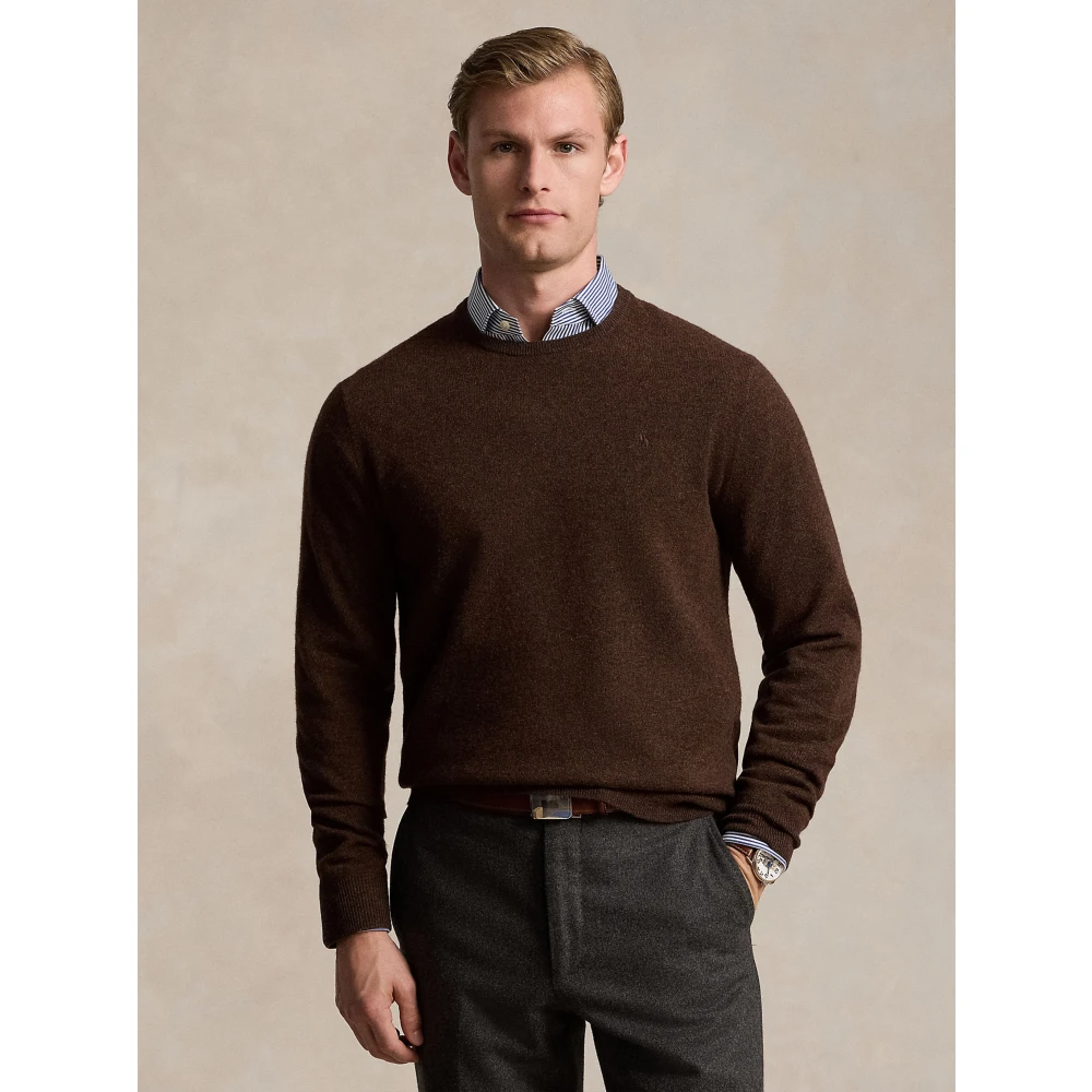 Polo Ralph Lauren Donker Kastanje Pullover Sweater Brown Heren