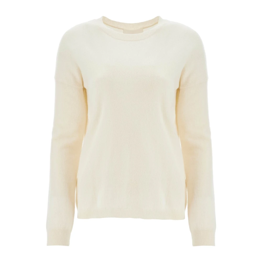 Lisa Yang Kasjmier ronde hals trui White Dames