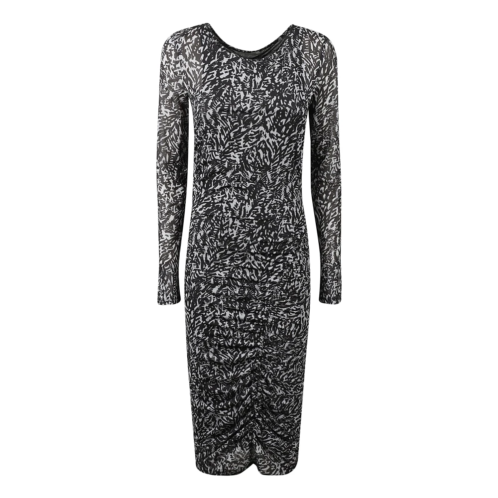 PATRIZIA PEPE Elegante Zwarte Jurk voor Vrouwen Black Dames